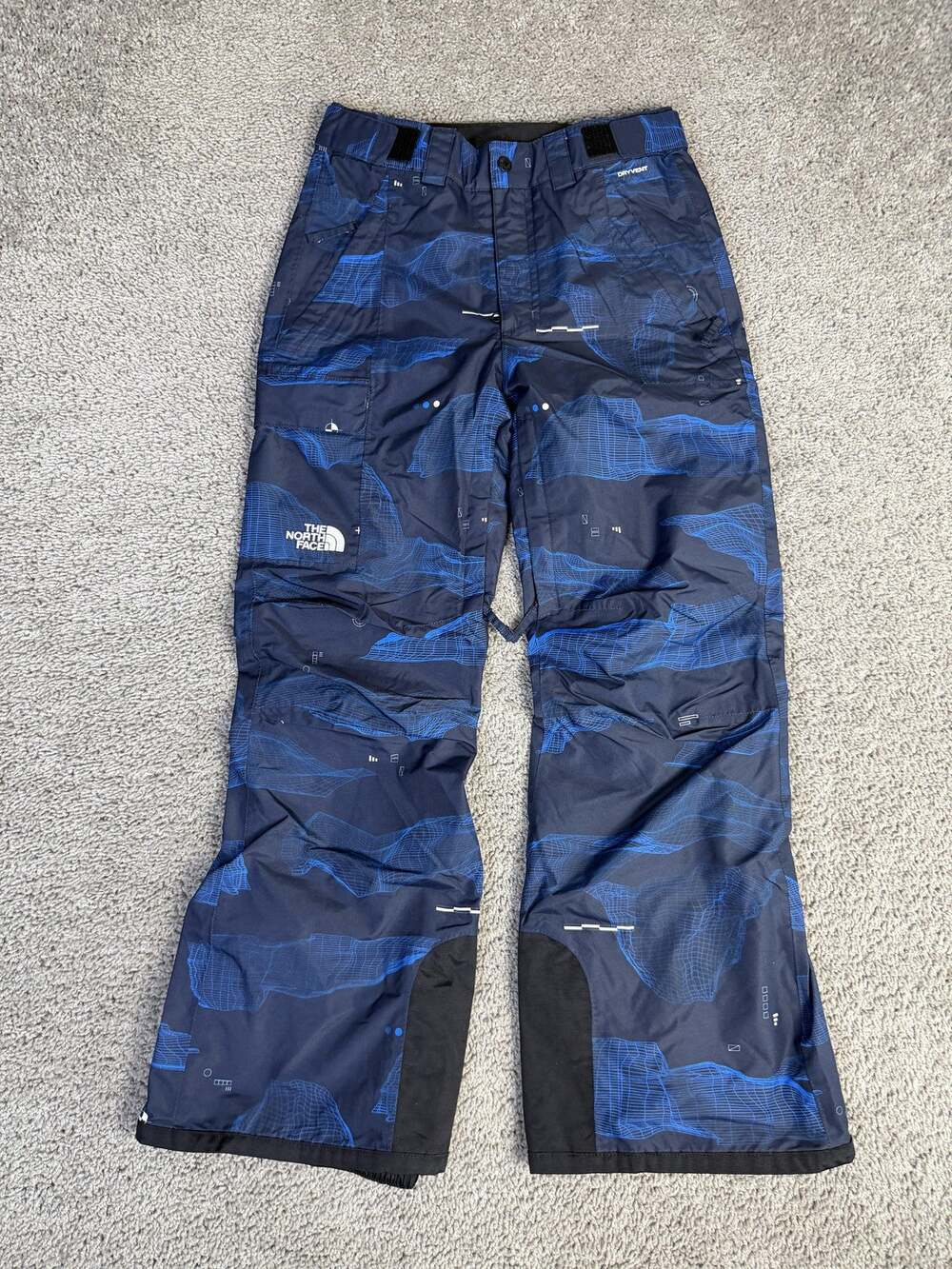 The North Face Snow Pants Mens XS Blue DryVent Waterproof Lined Pockets